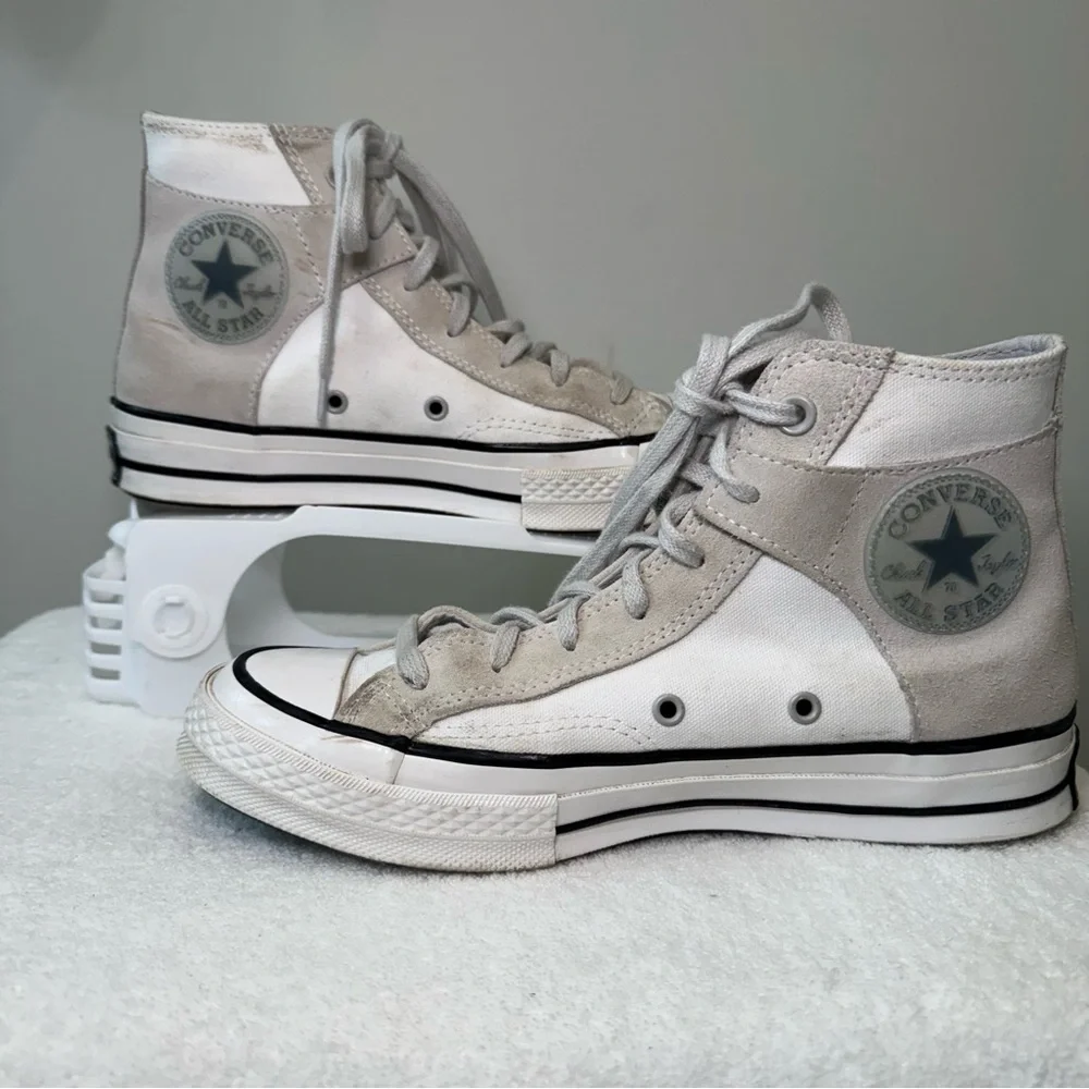 Converse Chuck 70 High White Mouse Shoes Casual Canvas‎ Suede Mens 6 A01780C